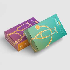 Regalo de papel impreso personalizado para cosméticos café tostado Bio Kult Pro cian productos de salud del tracto urinario Carpeta de tierra colombiana - Product Image 1