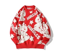 Pull d'hiver en tricot pour homme de haute qualité, respirant, à manches longues, avec logo sur le devant, 100% coton, personnalisable