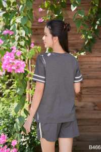 ชุดเสื้อผ้าสำหรับคุณแม่ชุดให้นมลูก B466พิมพ์ลายสำหรับฤดูร้อน/ฤดูใบไม้ร่วง - Product Image 4