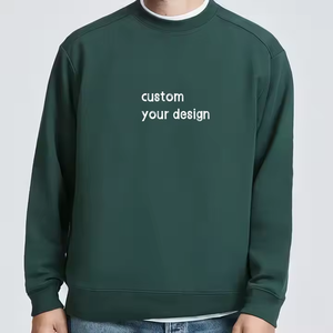 New Arrival Custom Embroidered <b>Jumper</b> Sweater Fleece Crewneck Oversized <b>Men</b> Heavyweight Sweatshirt - Product Image 1