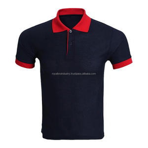 Polos rojos de verano para hombre, camisas de manga corta ajustadas a la moda para hombre, camiseta informal de Color sólido, polos de talla grande - Product Image 4