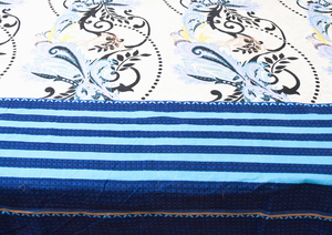 Usine directe en gros 100% coton couette ensembles literie imprimé Floral Double drap de lit coton imprimé et impression à la main - Product Image 4