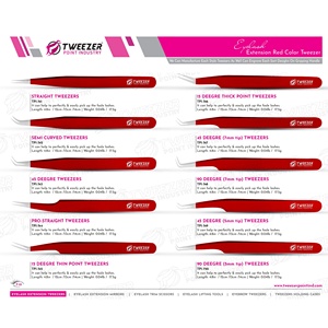 Pinzas de Acero Inoxidable con Punta de Fibra para Extensión de Pestañas, Antiestáticas, Duraderas, con Logotipo Personalizado, Bajo Su Propia Marca - Product Image 6