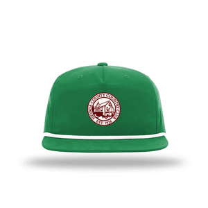 Custom Logo 5-Panel <b>Rope</b> <b>Lace</b> Fabric Golf Hat Green Snapback Baseball Cap Printed Pattern Flat Brim Outdoor Hat Golf Events Gift - Product Image 1