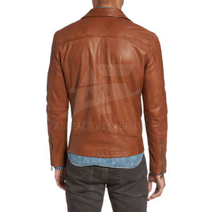 Durable Men Leather Jacket With Elegant Outdoor Pattern For Casual Winter Jacket Fashion Wear - Product Image 2