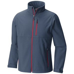 Wholesale Custom Softshell <b>Jackets</b> for <b>Men</b> Waterproof Windbreaker Stand Collar Front Outdoor Hiking Woven Fashion Supplier OEM - Product Image 2