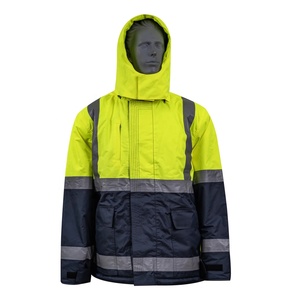 Vêtements de travail de sécurité réfléchissants pour la construction routière, imperméables, en Oxford, marque privée, contrôle de la circulation, veste et pantalon de classe 2 - Product Image 1