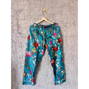 Conjunto de pijama de dos piezas con botones, ropa de descanso con estampado de algodón 100% Digital de talla grande para uso en invierno y verano, tela tejida con pantalón - Product Image 3