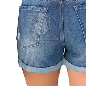 Made In Pakistan Women <b>Jeans</b> <b>Shorts</b> New Style Custom Made Women <b>Jeans</b> <b>Shorts</b> For Sale - Product Image 3