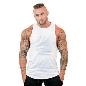 Camiseta Deportiva Personalizada Transpirable de Algodón/Fibra de Bambú de Alta Calidad para Hombre, Ropa Informal para Gimnasio y Fisicoculturismo, Diseño 3D - Product Image 1