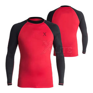 เสื้อรัดกล้ามเนื้อแขนยาวสำหรับผู้ชาย MMA  ผ้าสแปนเด็กซ์/โพลีเอสเตอร์ ระบายอากาศได้ดี สวมใส่สบาย เคลื่อนไหวได้อย่างอิสระ  ประสิทธิภาพสูง ปรับแต่งได้ - Product Image 3