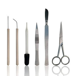 Kit de Disección Científica para Estudiantes, Bisturí Estándar, Juego de 6 Instrumentos de Acero Inoxidable, Certificado CE, Dispositivo Médico Clase I - Product Image 1