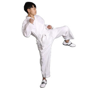 Uniforme de karate de poliéster de alta calidad, diseño de artes marciales, tu propio uniforme de karate, uniforme negro de karate, logotipo personalizado, venta al por mayor - Product Image 2