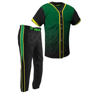 Uniforme de baseball de haute qualité avec tissu à séchage rapide et design classique adapté aux jeux d'entraînement et aux sports de plein air - Product Image 2