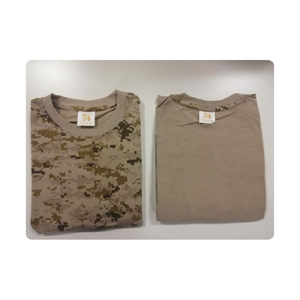 Camiseta de camuflaje táctico de algodón 100% para escuela de seguridad y uso de verano corporativo Impresión digital - Product Image 1