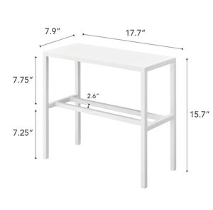 Ideal para espacios más pequeños, este Zapatero blanco compacto de 2 niveles almacena hasta 6 pares. Para armarios, apartamentos, entradas y más - Product Image 3