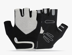 Gants de cyclisme demi-doigt personnalisés de haute qualité 100% Polyester Design imperméable dans des couleurs personnalisées - Product Image 1