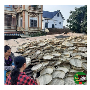 ที่คลุมตะกร้าไม้ไผ่สานฝาปิดอาหารทำจากไม้ไผ่ทำมือฝาครอบอาหารสำหรับเครื่องครัวเป็นมิตรกับสิ่งแวดล้อมฝาครอบอาหารโต๊ะไม้ไผ่ - Product Image 2