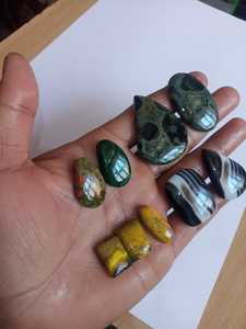 Hecho a mano joyería de moda regalo buena calidad Natural malaquita cabujón piedra preciosa tamaño libre mezcla forma tallado fabricación - Product Image 2