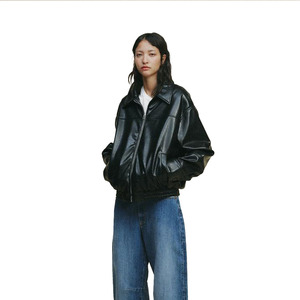 Chaqueta de invierno con estampado personalizado para mujer estilo moderno de alta calidad de cuero genuino a prueba de viento impermeable con cremallera chaqueta al por mayor - Product Image 4