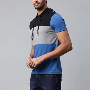 Camiseta con capucha de lana para hombre de invierno con logotipo personalizado, venta al por mayor, mezcla ligera de poliéster/algodón, gimnasio informal, transpirable y ecológica - Product Image 5