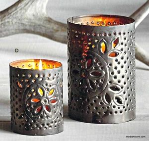 เชิงเทียนโลหะชุบสังกะสีทรงกลมสำหรับตกแต่งคริสต์มาสบ้านและงานแต่งงาน - Product Image 3