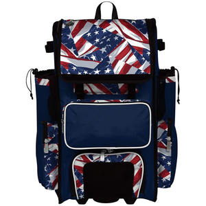 Sac à dos pour entraîneurs de baseball et softball en polyester léger unisexe Sac à dos portable pour receveurs de battes d'équipe - Product Image 5