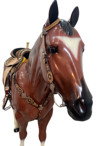 Genuino 100% cuero de vaca argentino Vintage Smart Custom Logo Cowhide Horse Riding Headstall Set para entusiastas ecuestres - Product Image 4