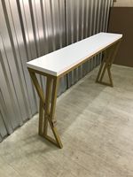 Table console d'angle moderne en marbre massif de qualité supérieure, élégante, pour la décoration intérieure, mobilier de salon, salle à manger, luxe, classique, durable, pour villas
