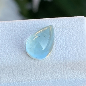 Impresionante PIEDRA DE cabujón con forma de pera Aguamarina de Color superior Natural con buen brillo, piedras preciosas sueltas para hacer joyas de 1,67 quilates - Product Image 1
