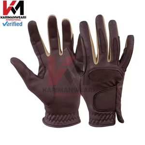 Gants d'équitation en cuir antidérapants à doigts entiers pour hommes et femmes, respirants, en maille, résistants à l'usure, protection équestre de haute qualité - Product Image 5