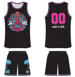 Conjunto de uniforme de baloncesto transpirable directo de fábrica de talla XS, ropa deportiva de calidad, nuevo diseño impreso, logotipo de talla grande - Product Image 3