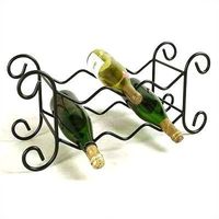 Porte-bouteilles en fil de fer robuste pour la maison et le bar, capacité standard pour bouteilles de vin et de bière, design moderne personnalisable, logo personnalisé