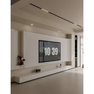 Armoire sur mesure en bois massif inspirée de la dynastie Song, avec panneaux en noyer, placard intégré, buffet et porte de placard à chaussures en rotin - Product Image 2