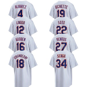Maillots de baseball domicile 2025 pour hommes de New York, personnalisés, blancs, brodés, uniformes avec logos, grandes tailles, respirants - Product Image 1