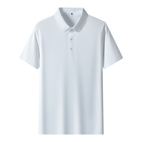 Camiseta Polo Personalizada Modelo 2026 de Alta Calidad en Seda de Hielo sin Costuras para Hombre, Versión Estándar, Cuello Solapa, Color Sólido