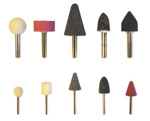Set di 10 pietre montate con gambo da 3 e 6 mm (Mota A260) - Product Image 1