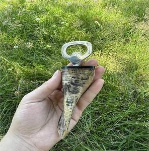 Horn Bottle Opener,Horn Handel 10.cm Unique Classic Design Steel Bottle Opener Finish Opener Heavy Duty <b>Pack</b> of 2 Brand Generic - Product Image 4