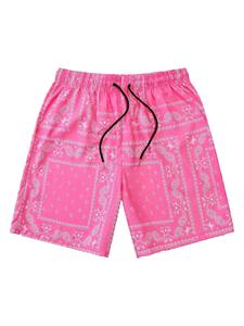Shorts d'été respirants en maille imprimée High Street Casual Shorts Plus Size Shorts de course pour hommes Bandana Sublimation Shorts Plus Size - Product Image 6