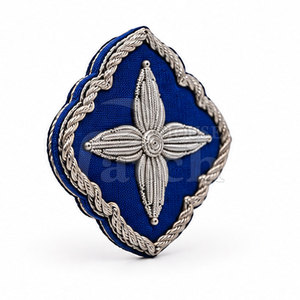 Badge en fil de métal de qualité supérieure personnalisé, broderie à la main, patch décoratif à coudre pour chapeaux, vêtements et accessoires - Product Image 5