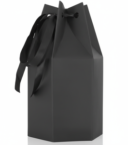 Caja de Papel Rígido Plegable Ecológica en Blanco y Negro Mate para Velas Aromáticas - Product Image 1