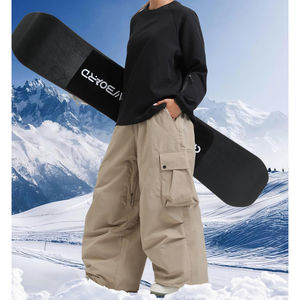 Haute qualité fabrication pantalons de neige Baggy coupe-vent imperméable femmes vêtements de Ski Hip Hop ample Hipster Ski pantalons de neige - Product Image 4