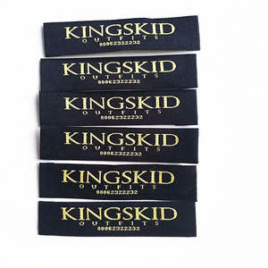 Etiquetas personalizadas hechas a mano para ropa, etiquetas para coser con diseño de corazón entrelazado, tela de sarga, etiquetas de tela multicolor para bolsas de ropa - Product Image 6