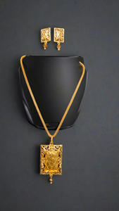 Ensemble de boucles d'oreilles collier prix les plus bas avec plaqué or 22Ct Design haut de gamme collier boucles d'oreilles ensemble pour les femmes porter des bijoux - Product Image 3