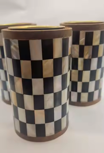 Portavelas de nácar moderno hecho a mano, portavelas de nácar, portavelas tradicional de nácar para decoración lujosa - Product Image 3