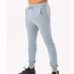 Jogging pour homme de haute qualité en gros, coupe slim, uni, en coton épais, polyester et élasthanne, pour la salle de sport - Product Image 3