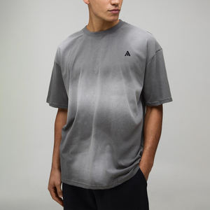 Camisetas de Manga Corta para Hombre, Estilo Urbano, Verano, 100% Algodón, Lavado Ácido, Transpirables, al por Mayor - Product Image 1