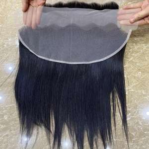 วิกผมหน้าผากลูกไม้แบบใส HD 13x4 แบบขายส่ง ผมแท้เวอร์จิ้นเรมี่สำหรับผู้หญิง ต่อผมเวียดนามแท้ คุณภาพสูง แบบลอนบอดี้เวฟ - Product Image 1