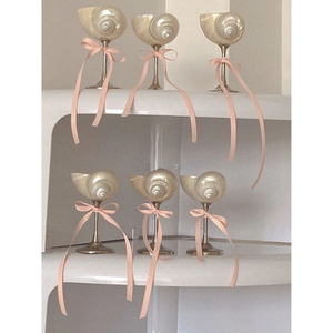 Venta caliente de copas de vino Seashell: tazas de concha costera hechas a mano, artesanías naturales para una decoración de boda elegante - Product Image 6