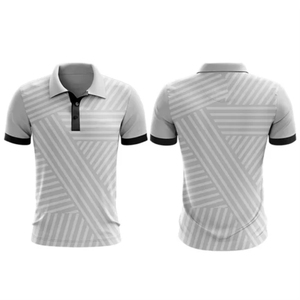 Polo de manga corta personalizado para hombre, sublimación de tinte completo de poliéster de secado rápido con impresión de logotipo frontal - Product Image 5